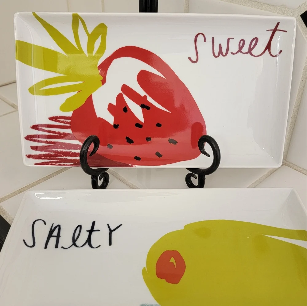 Crate & Barrel Serving Plates